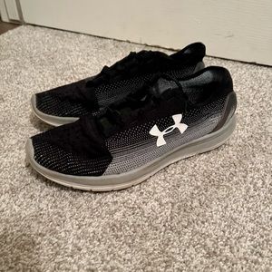 Under Armour Mens SF Slingride Fade Black Running Athletic Shoe Sneaker 11